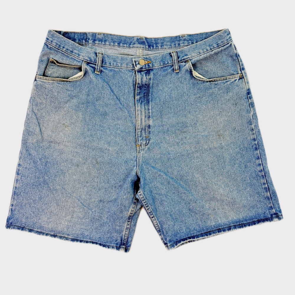 Wrangler Hero Originals Mens Light Wash Denim Shorts Size 42 606T3AS Blue
